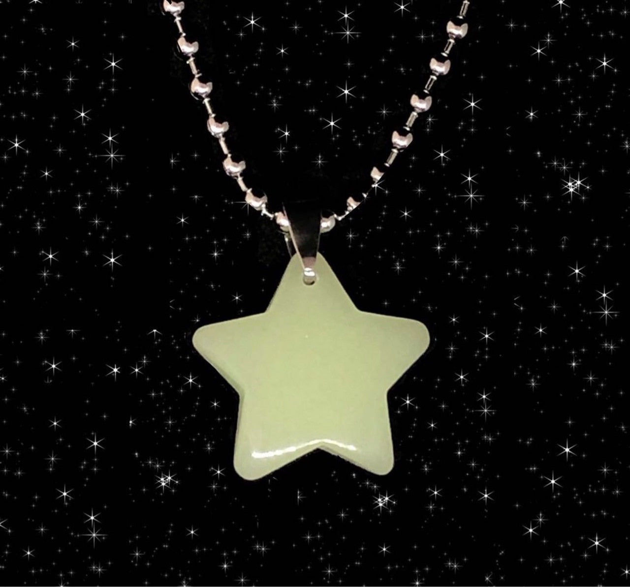 Glow In The Dark Star Necklace