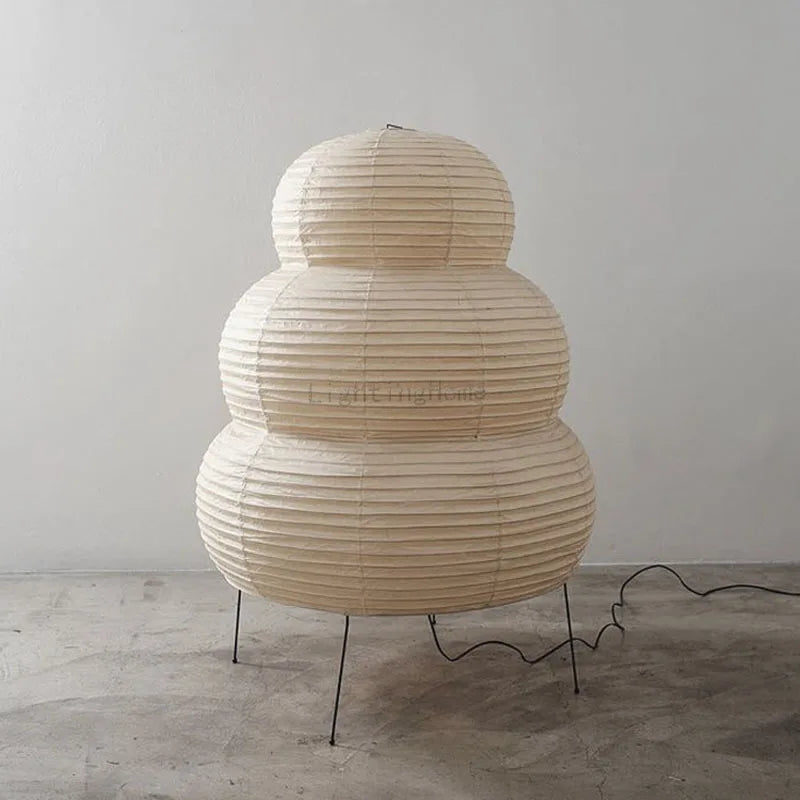 Japanese Akari Wabi-sabi Rice Paper Table Lamp