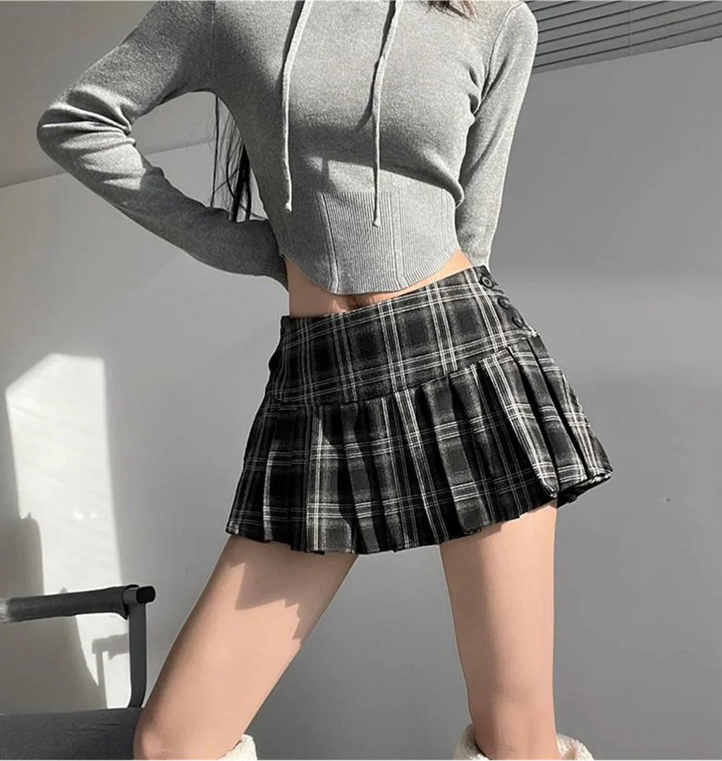 Plaid Mini Skirts