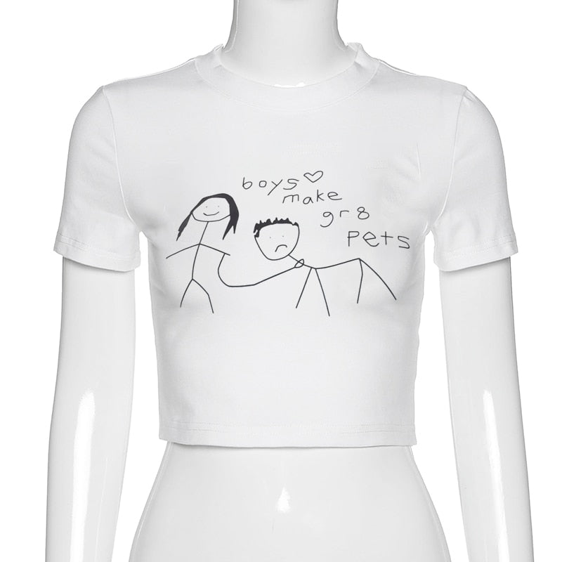 Boys Make Great Pets Crop Top