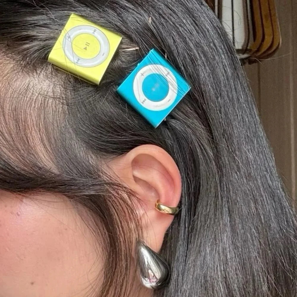 Retro Apple MP3 Player Hair Clip