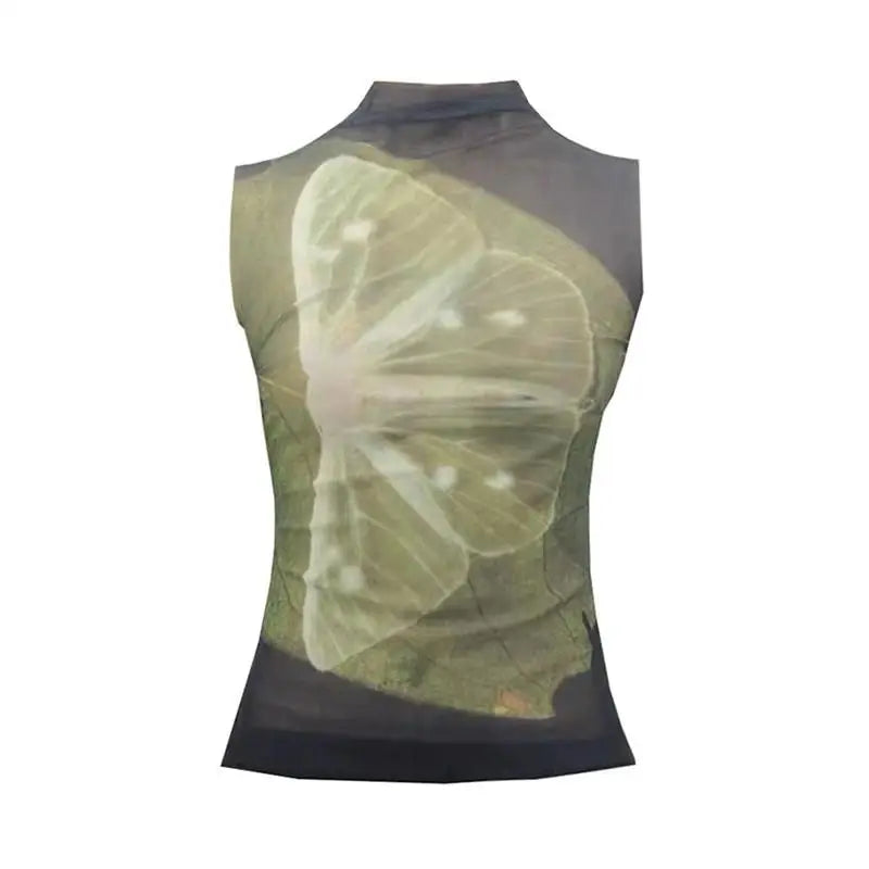 Cottage Mesh Sleeveless Top