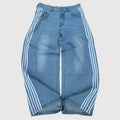 Vintage Striped Embroidered Sweatpant Jeans