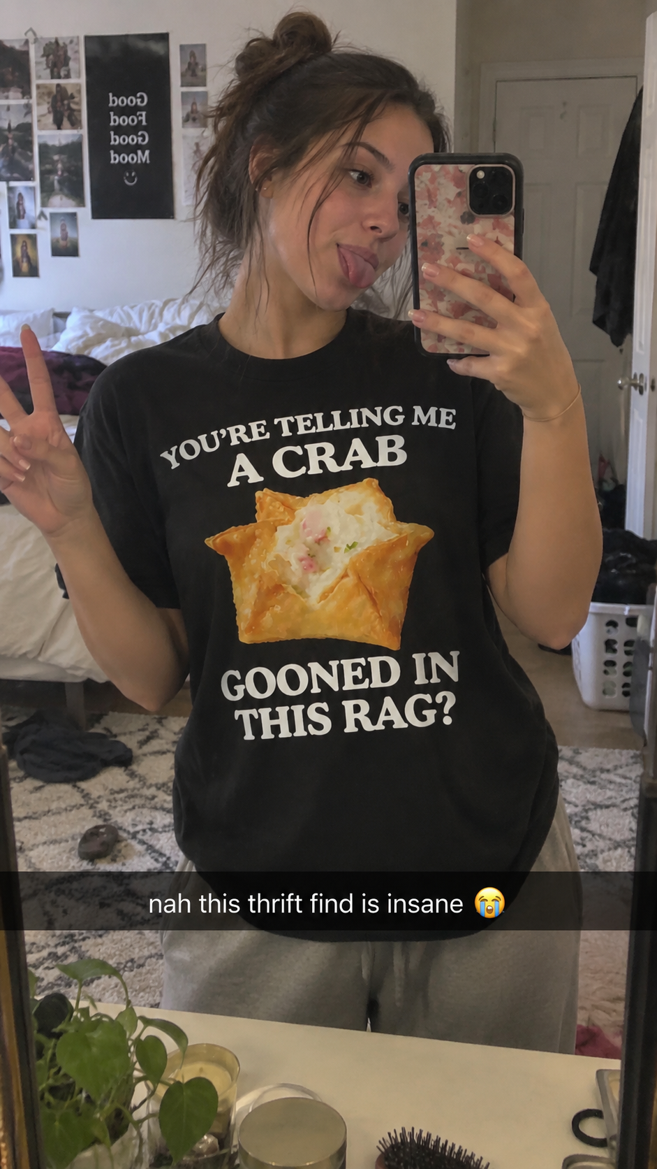 You're Telling Me A Crab Gooned In This Rag Tee