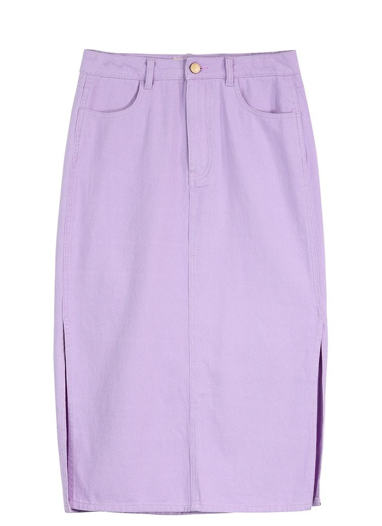 Denim Midi-Skirt