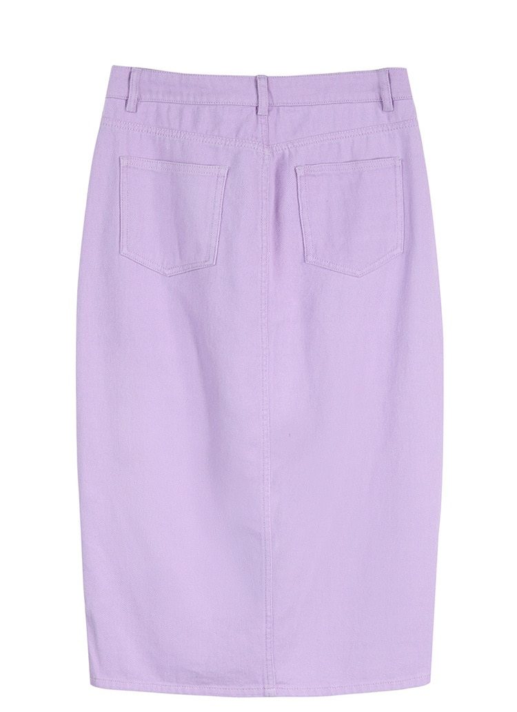 Denim Midi-Skirt
