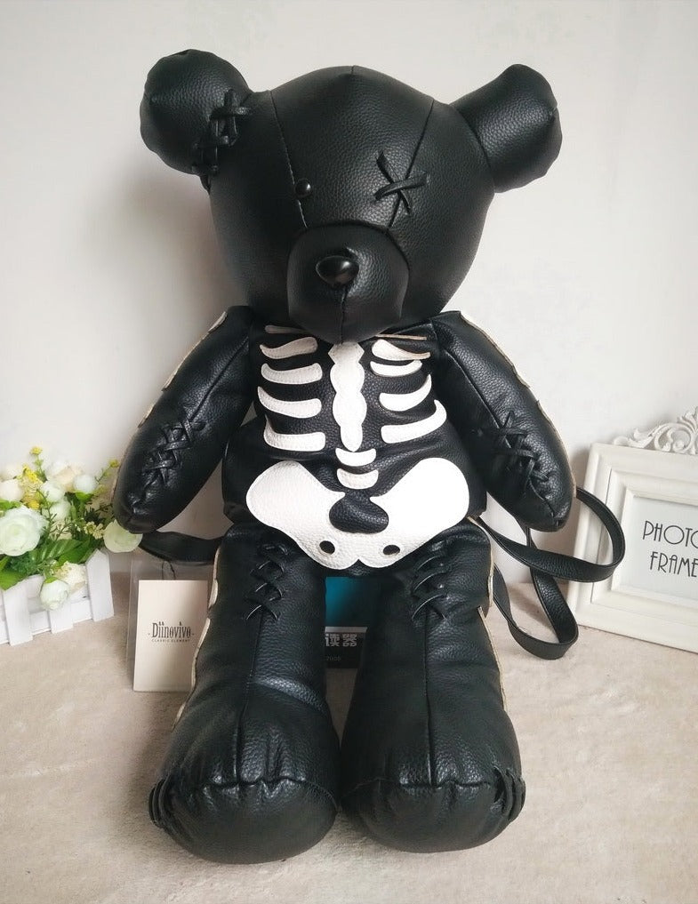 Skeleton Teddy Bear Bag