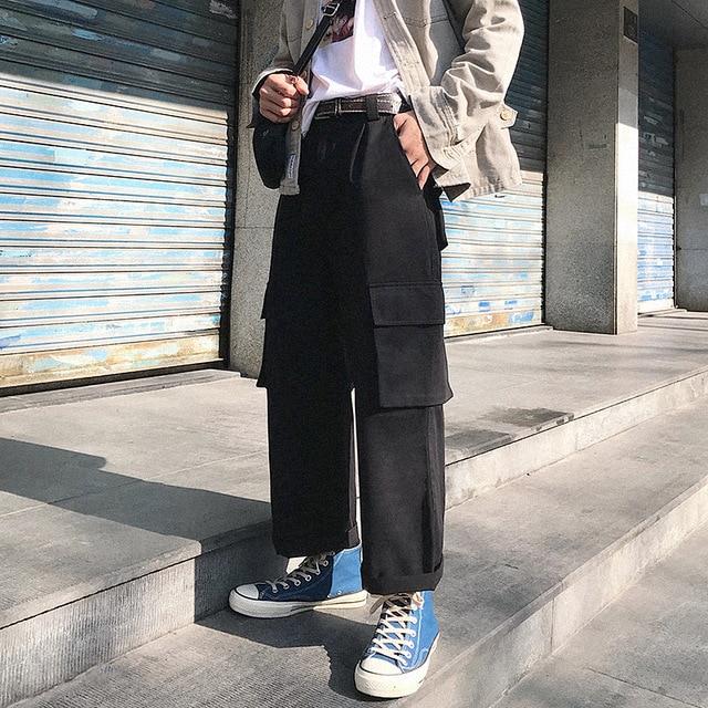 Vintage Wide Leg Cargo Pants