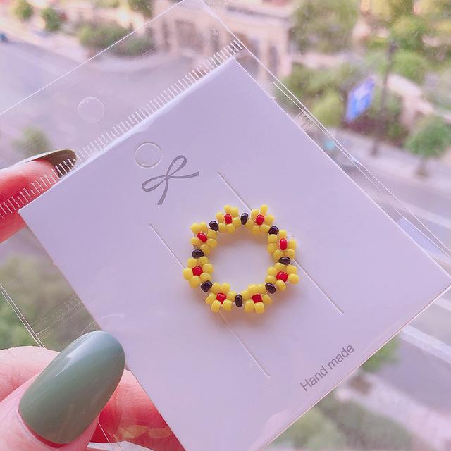 Handmade Resin Flower Rings