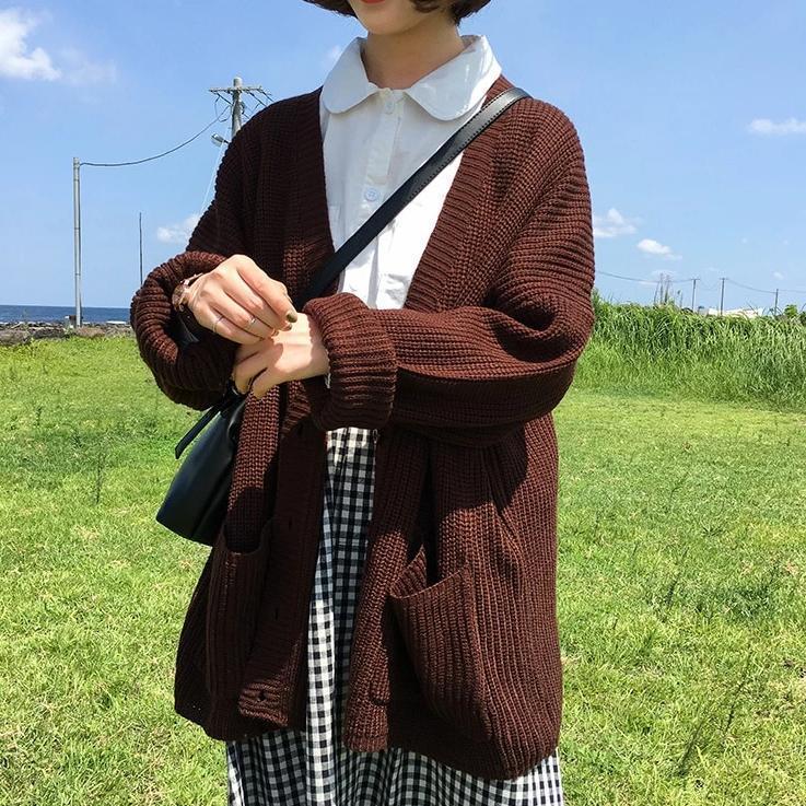 Oversized Thick Knit Cardigan