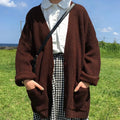 Oversized Thick Knit Cardigan