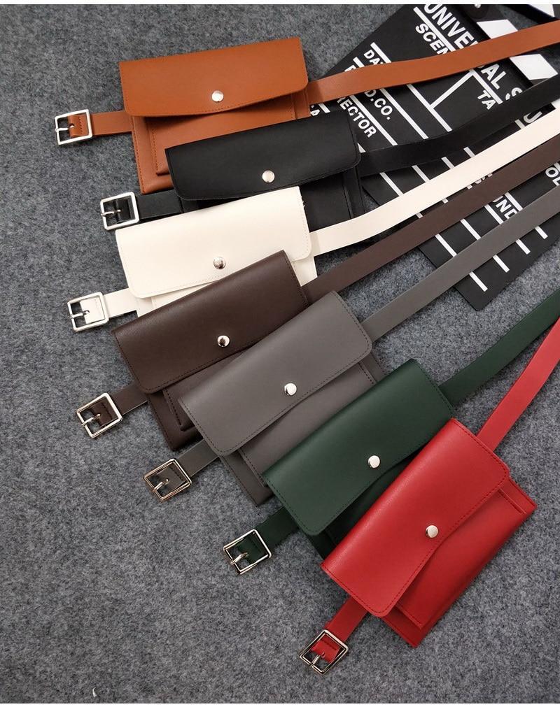 Minimal Leather Belt Bag