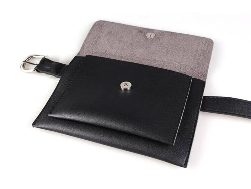 Minimal Leather Belt Bag