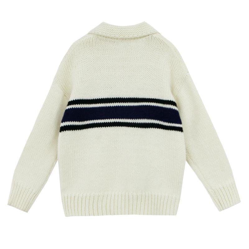 Thick Fiber Knitted Zip Up Cardigan
