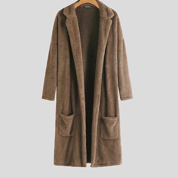 Men's Long Teddy Coat