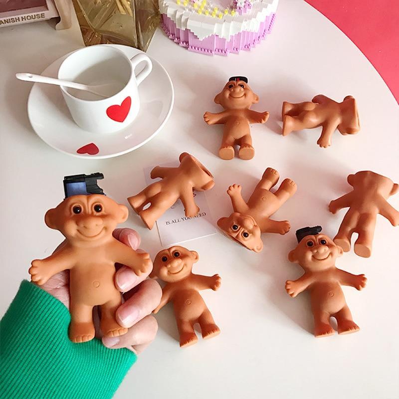 2pc Rubber Troll Cigarette Lighter Holder