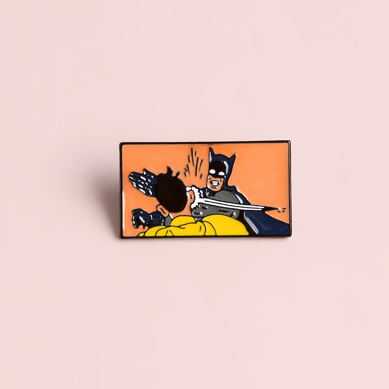 Batman Slapping Robin Pin