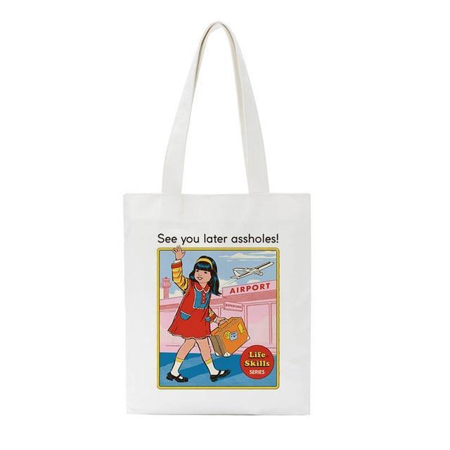 "Let's Find A Cure For Stupid People" Tote Bag