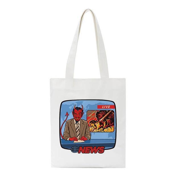 "Let's Find A Cure For Stupid People" Tote Bag