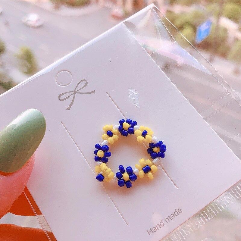 Handmade Resin Flower Rings