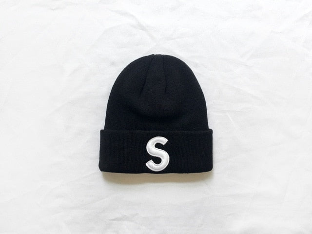 Embroidered S Beanie