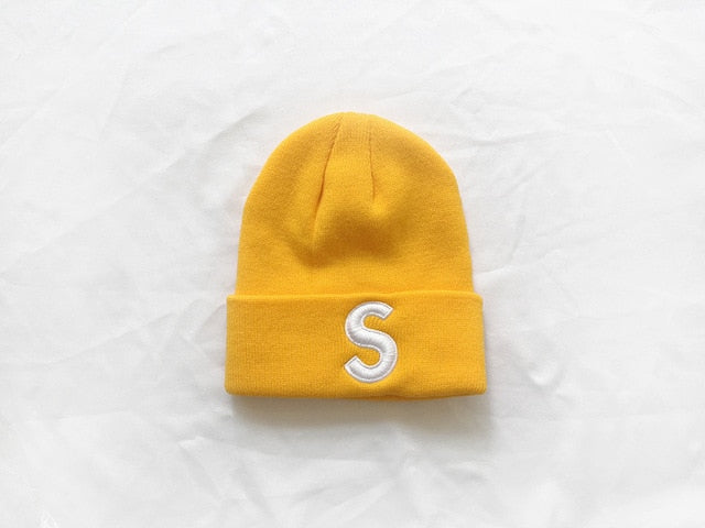 Embroidered S Beanie