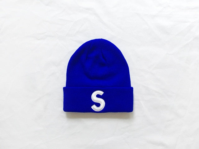 Embroidered S Beanie