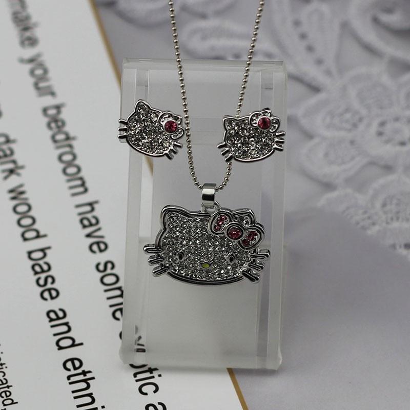 CZ Diamond  Hello Kitty Necklace