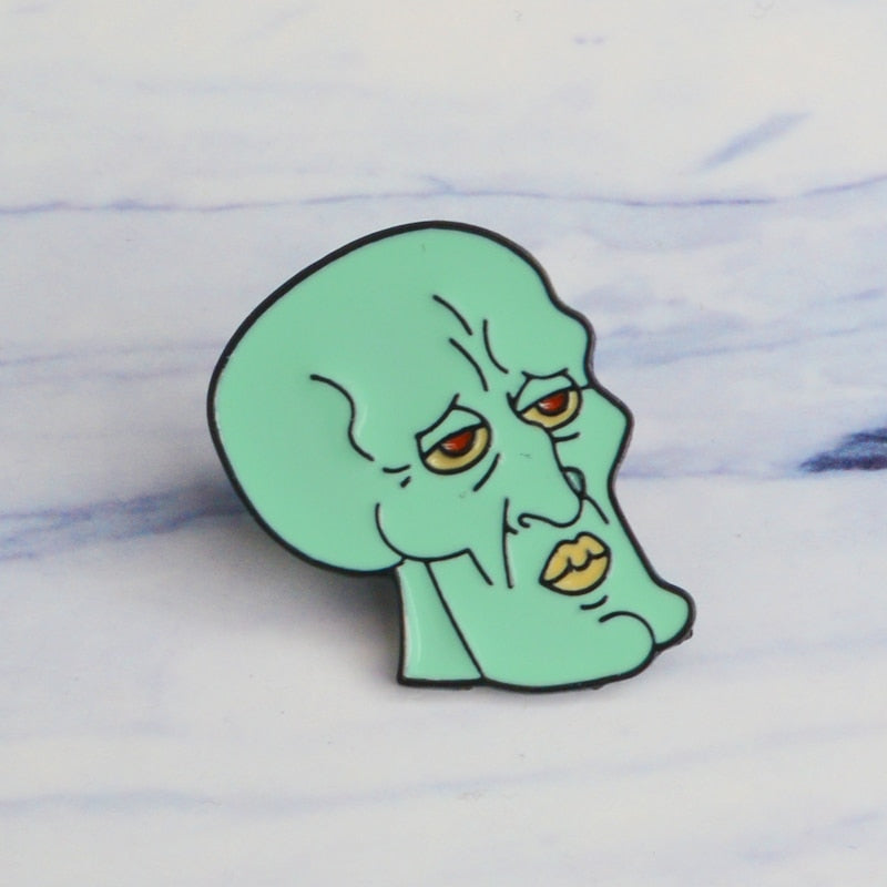 Handsome Squidward Pin