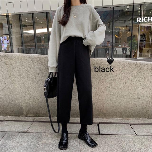 High Waisted Straight Leg Sweatpants
