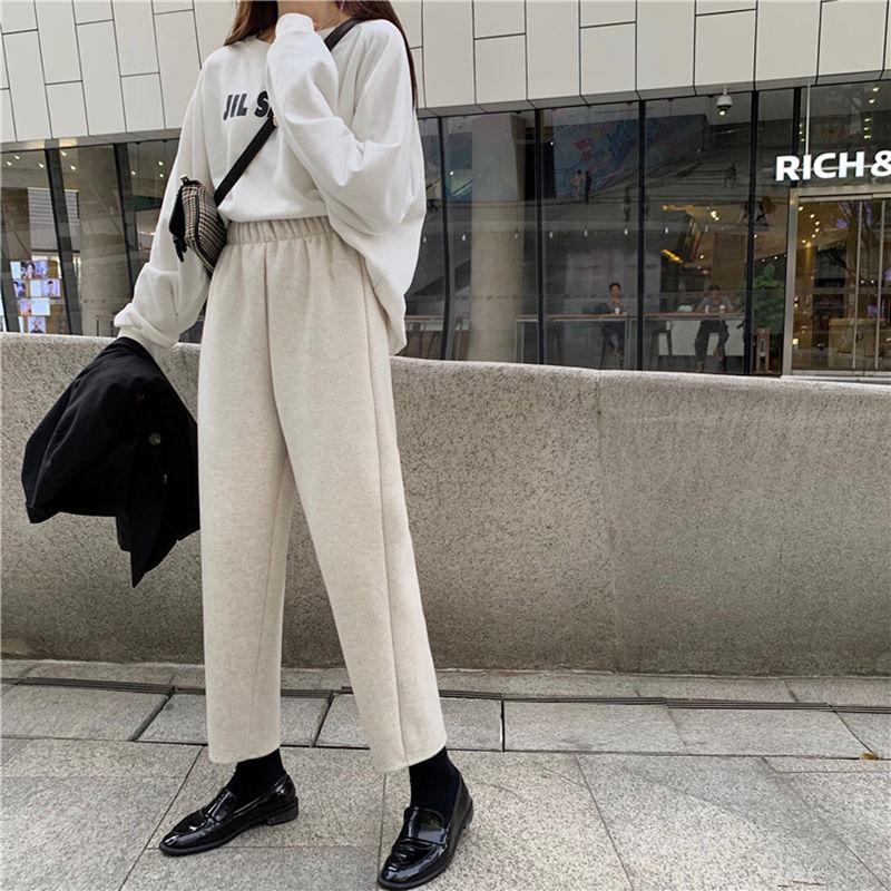 High Waisted Straight Leg Sweatpants