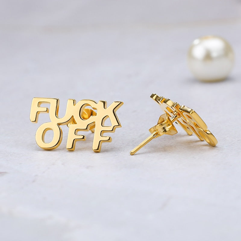 F Off Earrings