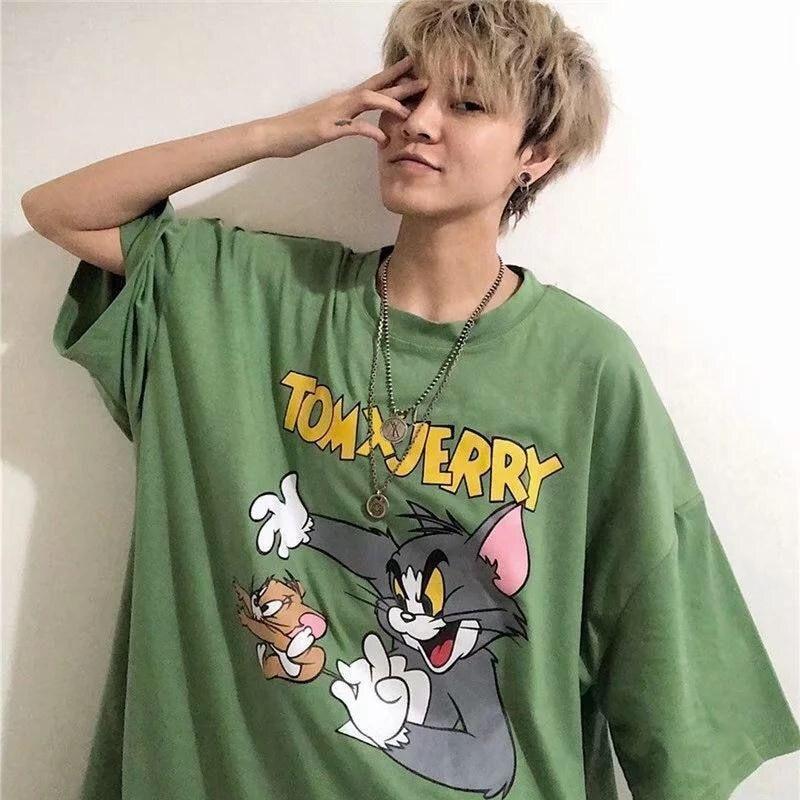 Tom Jerry Vintage Oversized Tee