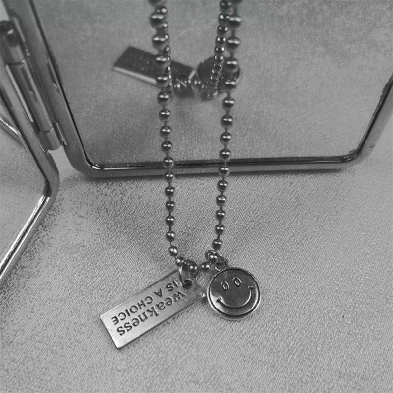 Silver Smiley Necklace