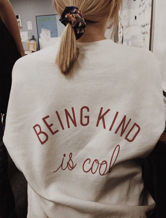 Being Kind Is Cool Oversized Sweater