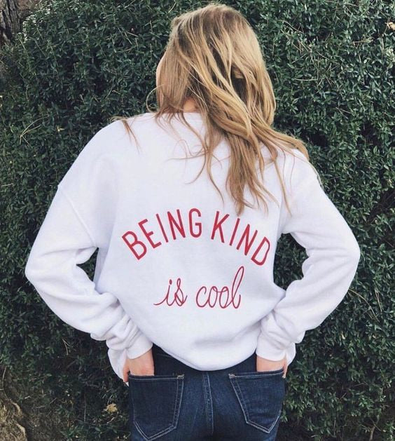 Being Kind Is Cool Oversized Sweater