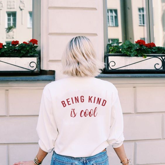 Being Kind Is Cool Oversized Sweater
