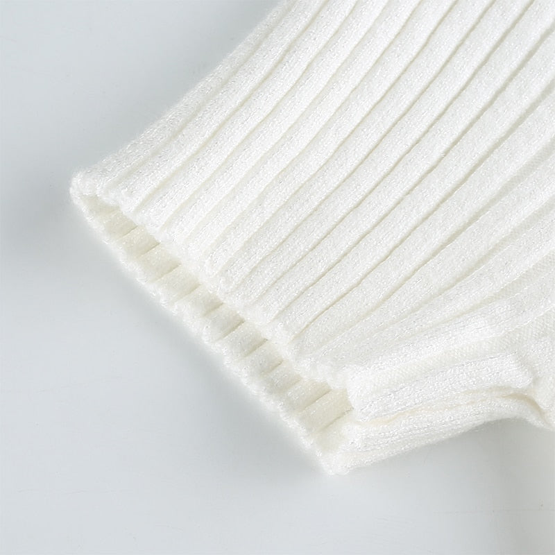 Ribbed Cropped Polo