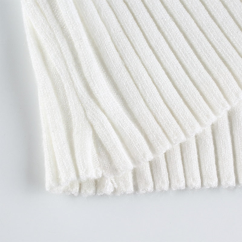 Ribbed Cropped Polo