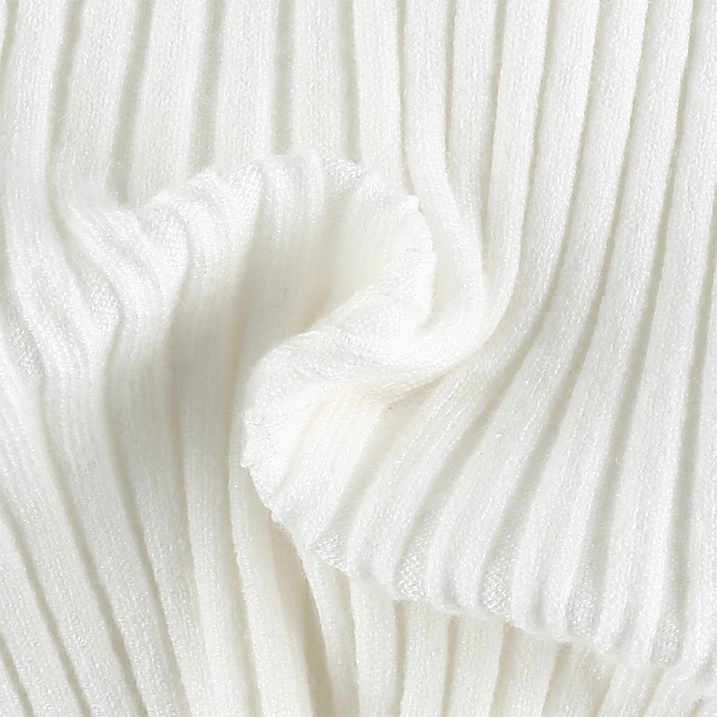 Ribbed Cropped Polo