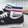 "Fuck Off" Varsity Socks