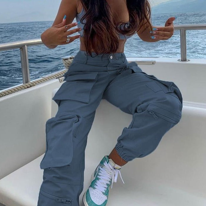 Safari Cargo High Waist Trousers