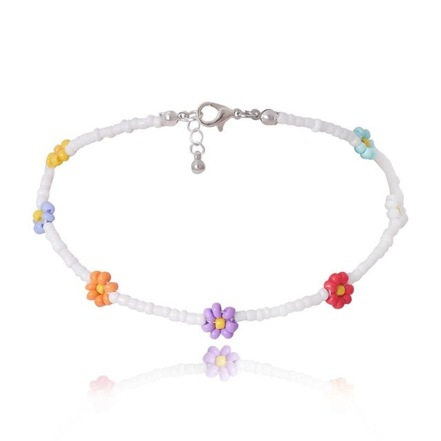 Beaded Flower Necklaces