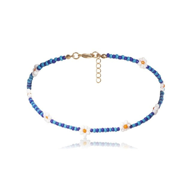 Beaded Flower Necklaces
