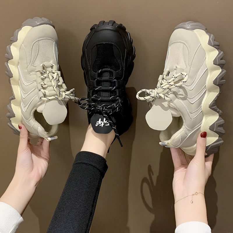 Wavy Chunky Sneakers