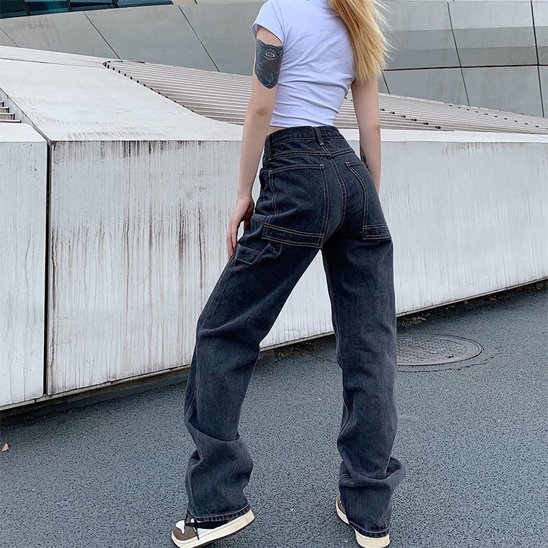 90s Casual Straight Jeans
