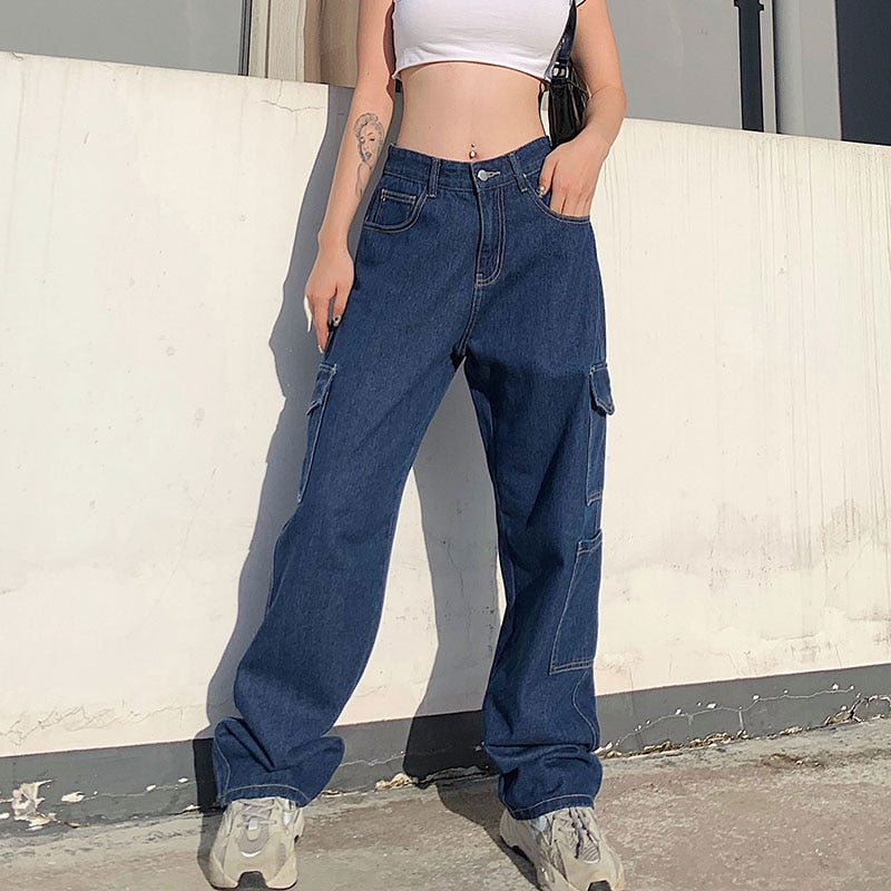 3 Pocket High Waisted Cargo Trousers