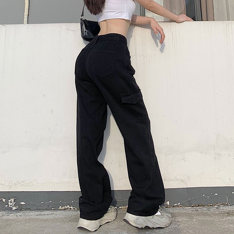 3 Pocket High Waisted Cargo Trousers