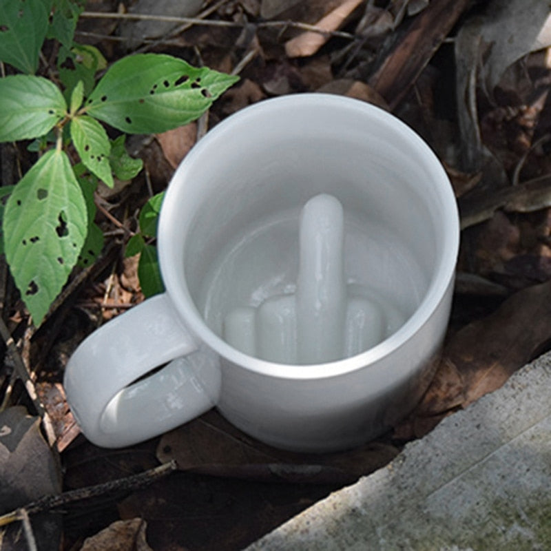 "Middle Finger" Fuck You Mug