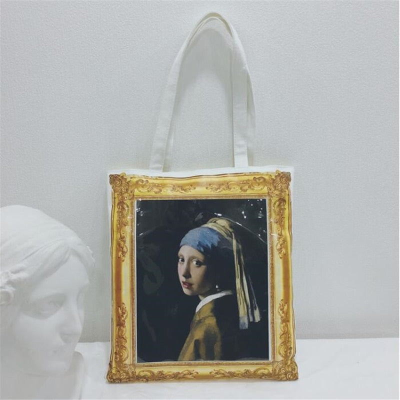 Classical Frame Canvas Bag